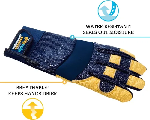 Miniatura 4 de Wells Lamont Paquete de guantes de trabajo de cuero para hombre (320XL, 1132) Resistente al agua, máxima destreza