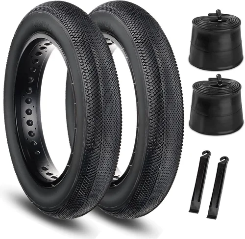 Miniatura 10 de Hycline EBike Fat Replacement Tire: 20x4.0/26x4.0 Inch High-Performance Wear-Resistant Folding Fat Tire for Electric, Urban, Mountain & 3-Wheel Bikes