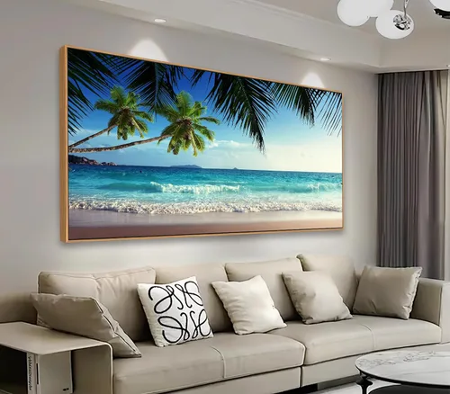 Miniatura 14 de Lienzo decorativo para pared, diseño de lago de montaña, ilustraciones de naturaleza grande, lago Moraine alimentado glacialmente, parque nacional