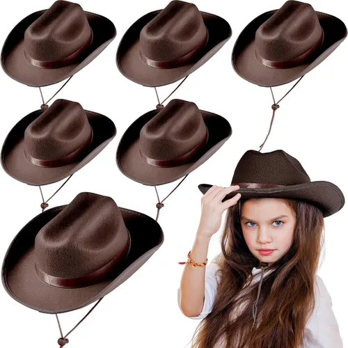 Miniatura 16 de Hercicy Sombreros de vaquero para niños pequeños, sombrero de vaquera para niños y niñas, accesorios de disfraz de bebé, suministros de fiesta