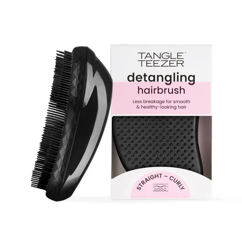 Tangle Teezer Cepillo desenredante original, cepillo seco y húmedo para todo tipo de cabello, color negro pantera