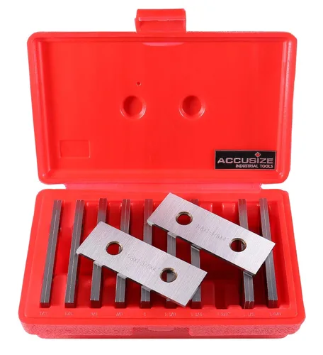 Miniatura 12 de Accusize Industrial Tools 1/8 '' de grosor 10 pares de juegos paralelos de precisión, 3 '' de longitud, EG10-1403