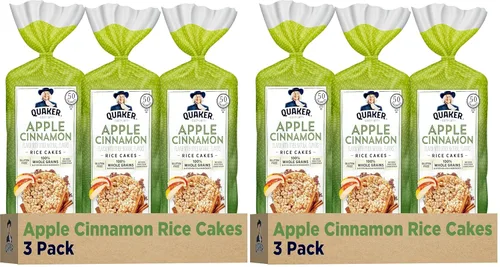 Miniatura 7 de Pasteles de Arroz Grandes Quaker, Cheddar Blanco, 5.5 Oz, Paquete de 3