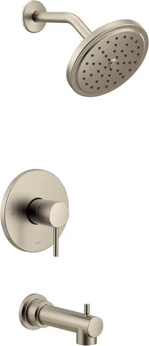 Miniatura 12 de Moen UT3293BG Align M-CORE 3-Series 1-Handle - Kit de molduras para bañera y ducha, requiere válvula, oro cepillado