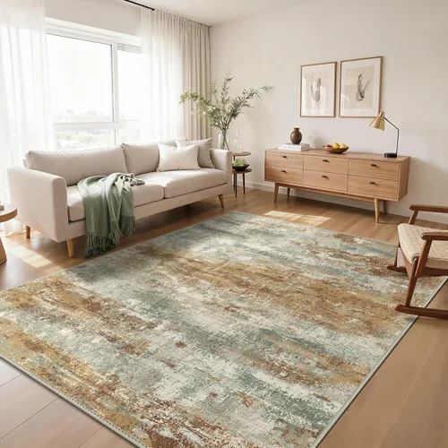 Miniatura 46 de GENIMO Alfombra antideslizante de 2 x 6 pies, lavable para pasillos de cocina, alfombras de cocina modernas abstractas, alfombra ligera de pelo bajo
