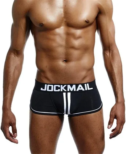 Miniatura 2 de JOCKMAIL Hombres Open Back Ropa interior Hombres Boxer Shorts Algodón Backless Boxer