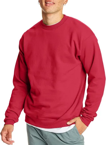 Miniatura 48 de Hanes EcoSmart - Sudadera de forro polar con cuello redondo para hombre, disponible en tallas grandes y altas, paquete de 1 o 2