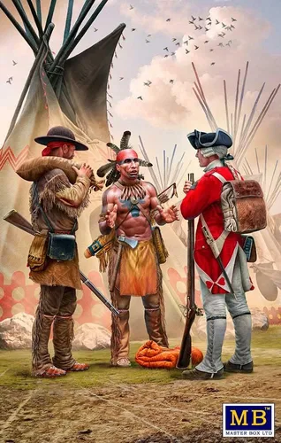 Miniatura 2 de Paquete Lote de Indian Wars XVIII Century Series 4 Kit de plástico 1/35 Master Box