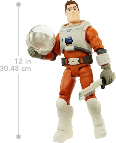 Miniatura 3 de Mattel Disney y Pixar Lightyear Buzz Lightyear Figura de acción y accesorios, Space Ranger Gear XL-01, juego de 11.6 pulgadas y 14 articulaciones