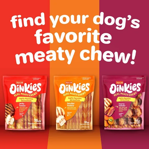 Miniatura 7 de Hartz Nuevos Oinkies Twists Envueltos en Tocino, Masticas Carnosas Verdaderas con 100% Tocino Real y Sin Piel de Res, 14