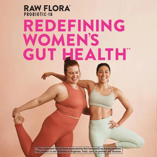 Miniatura 7 de Raw Flora Probióticos para mujeres 50 mil millones de UFC 33 cápsulas con arándano y D-manosa Suplemento vegano, sin OMG y sin gluten
