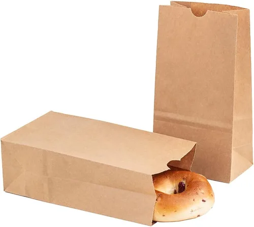 Miniatura 30 de Restaurantware Bag Tek - Bolsas de papel de 2 libras, 100 bolsas de almuerzo desechables, pequeñas para almuerzos, sándwiches y aperitivos, bolsas