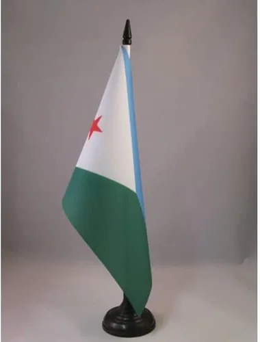 Miniatura 53 de AZ FLAG Sierra Leone Bandera de mesa 5'' x 8'' - Bandera de escritorio de Sierra Leona 21 x 14 cm - Bastón y base de plástico negro