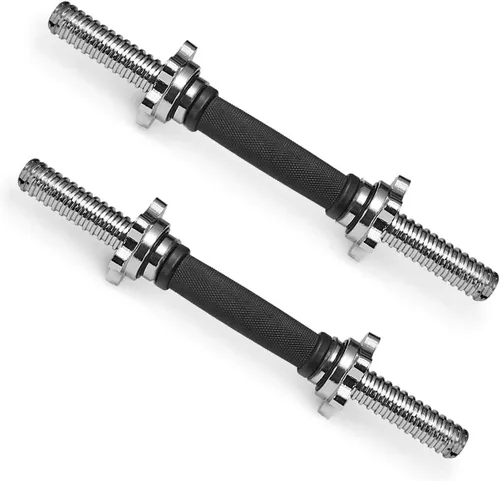 Miniatura 13 de Asas de mancuernas roscadas/asas ajustables para mancuernas – Se adapta a discos de peso estándar de 1 pulgada – Accesorios de levantamiento de pesas