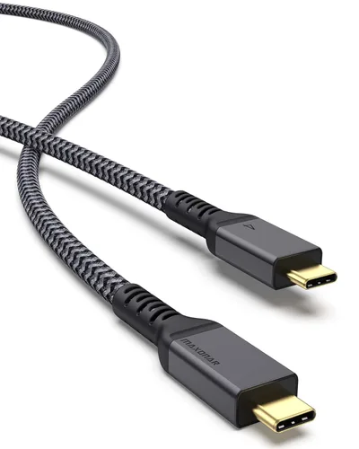 Miniatura 9 de Maxonar Cable Thunderbolt 4, compatible con sincronización de datos de 40 Gbps, carga de 240 W y 8K/5K a 60 Hz para dispositivos Thunderbolt 4/3