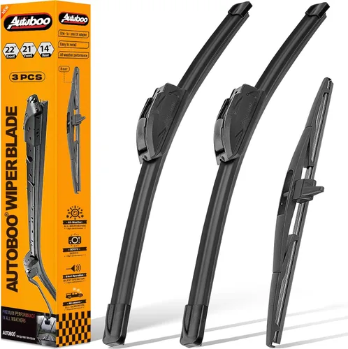 Miniatura 20 de 3 limpiaparabrisas de repuesto para Honda Pilot para limpiaparabrisas trasero y delantero 2016-2020 2021 2022, 3 piezas de 26 + 24 + 14 pulgadas