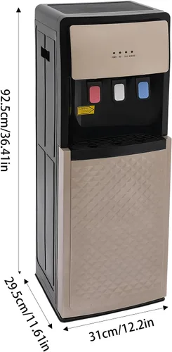 Miniatura 2 de LYNICESHOP Dispensador de agua de carga inferior, enfriador de agua de carga inferior para botellas de 5 galones con luces indicadoras, dispensador