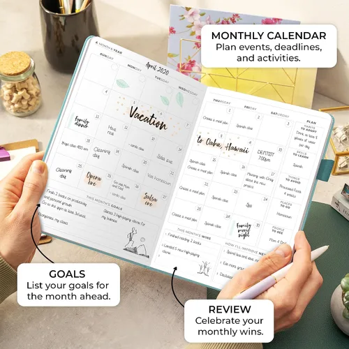 Miniatura 4 de Clever Fox Agenda Diaria, edición superior. - Planificador diario de lujo con horario por hora, organizador personal, diario de productividad