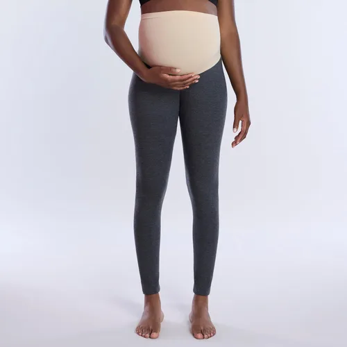 Miniatura 34 de Motherhood Maternity Leggings esenciales elásticos de longitud completa para mujer, ajuste secreto sobre el vientre