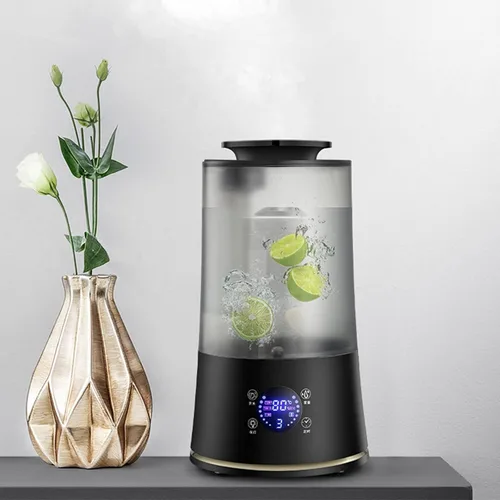 Humidificador de dormitorio, nuevo humidificador de oficina en casa, humidificador ultrasónico silencioso de agua superior de gran calibre, tanque