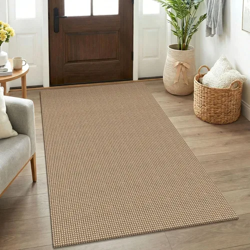 KOZYFLY - Tapetes para entrada, lavable, tejido, con respaldo de goma antideslizante, de algodón, interiores, cocina, entrada, vestíbulo y puerta