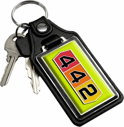 Miniatura 76 de Brotherhood Car Key Chain for Cutlass - Classic Models Keychain for Men and Women Gift Key Ring Azul alpino