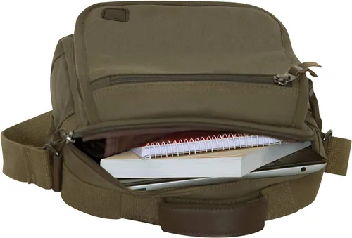 Miniatura 5 de Rothco Bolsa de hombro para el trabajo diario – Bolsa cruzada de lona de algodón resistente – Ideal para el trabajo, viajes, viajes y mucho más