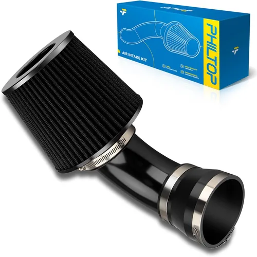 Miniatura 32 de PHILTOP Kit de entrada de aire frío de 3.7" Sistema compatible con Ford F250/F350/F450/F550 Super Duty 2003 2004 2005 2006 2007 V8 6.0L, Excursion