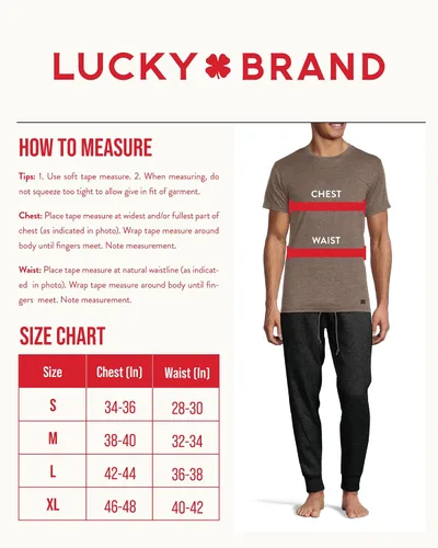 Miniatura 5 de Lucky Brand Camiseta básica de manga corta con cuello redondo para hombre