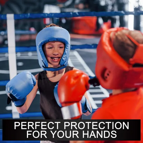 Miniatura 7 de Teling 6 pares de vendas de boxeo de 100 pulgadas para niños, guantes internos, artes marciales, muñequeras de boxeo para kickboxing, Muay Thai