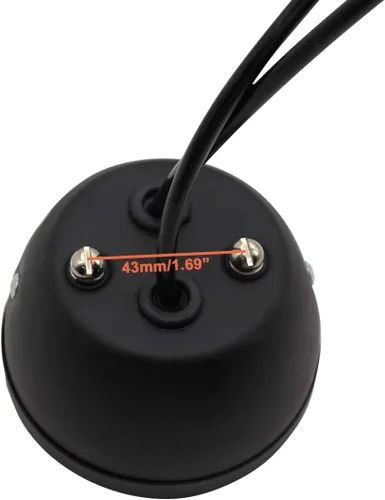 Miniatura 5 de FATECIM 2 luces traseras LED vintage Duolamp de 12 V, indicador de parada trasera con señales de giro y lámpara de matrícula, lente ahumada, Negro