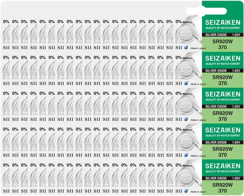 Miniatura 20 de 321 SR616SW - 10 pilas para reloj de óxido de plata sin mercurio, 1,55 V, fabricadas en Japón por Seiko