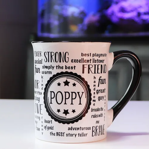Miniatura 8 de Cottage Creek Tazas de café de cerámica Taza grande de amapola de 16 onzas Regalo ideal para abuelo, papá y papá para el día del padre