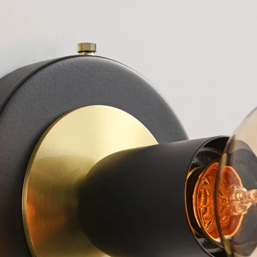 Miniatura 3 de BRIGHTTIA Luna Uno - Aplique de pared de 1 luz, accesorio industrial moderno de mediados de siglo para pared y techo, lámpara minimalista para baño