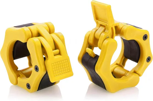 Miniatura 13 de Abrazaderas/Collares de Barra Olímpica de Liberación Rápida Par de Clips de Peso para Barra de 2 Pulgadas AZUL