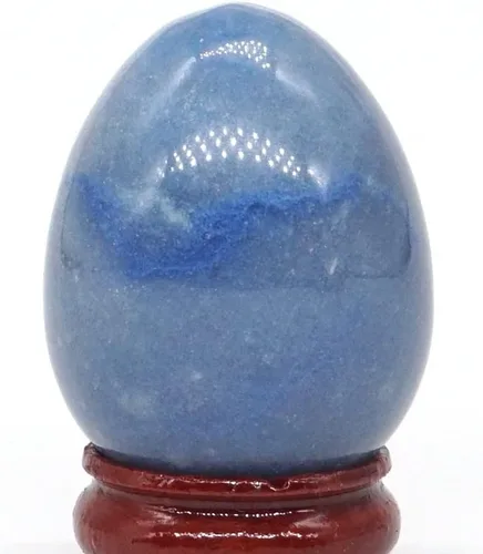 Miniatura 34 de Meditación Home Piedras de Cristal de 1.181x1.575 in, huevo Natural, Reiki Gema Mineral, artesanía, decoración del hogar, Regalo