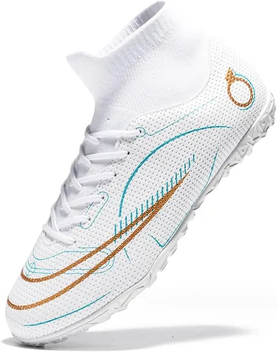 JIEBUNIAO Botas de fútbol para hombre, zapatos de fútbol profesionales de alta calidad, para interiores y exteriores, cómodos tenis atléticos