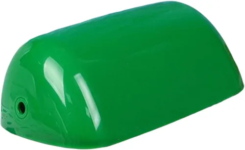 Miniatura 2 de Pantalla clásica de banquero para lámparas de mesa, reemplazo de pantalla de herradura de plástico verde, decoración de arte, decoración