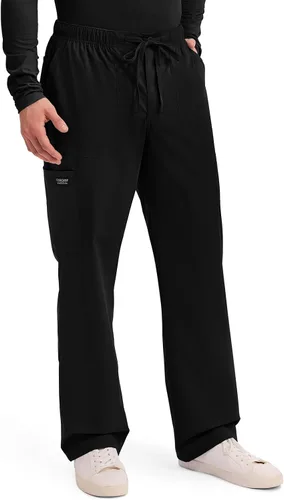 Miniatura 5 de Cherokee Scrubs for Men Tapered Leg Cargo Scrub Pants with Zip Fly, 5 Pockets Elastic Waist 2-Way Stretch & Easy Care WW190