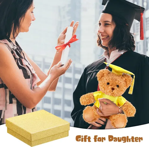 Miniatura 5 de El juego de regalo de graduación 2023 incluye pulseras de aliento de oso de graduación 2023, brazalete de graduación inspirador y collar