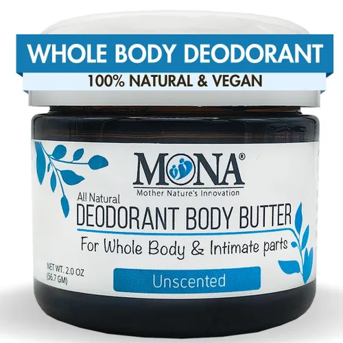 Miniatura 10 de MONA Crema desodorante natural para todo el cuerpo para mujeres y hombres, para partes privadas, sin bicarbonato de sodio ni aluminio, agradable