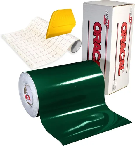 Miniatura 9 de ORACAL 651 Vinilo adhesivo de alto brillo para manualidades, rollo de 15 x 1 pie con rollo de papel de transferencia de 12 x 24 pulgadas y escobilla