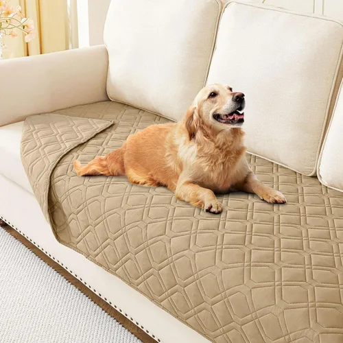 Miniatura 169 de hyha Manta impermeable para perros, manta reversible para cama de mascotas, funda suave para sofá/sillón lavable para perros, fundas impermeables