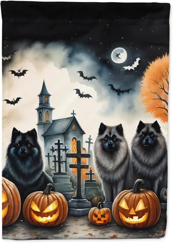 Miniatura 61 de Caroline's Treasures DAC2011GF - Bandera decorativa para jardín de Halloween con diseño de beagle para jardín, jardín, jardín, jardín, multicolor
