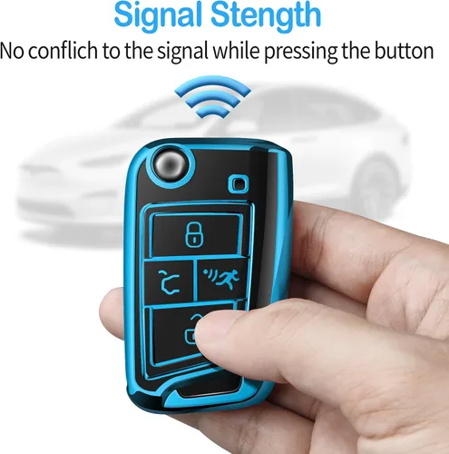 Miniatura 5 de Tukellen Funda para llavero Volkswagen, funda de TPU suave de alta calidad con protección completa para llavero VW Arteon Atlas Golf Jetta Passat
