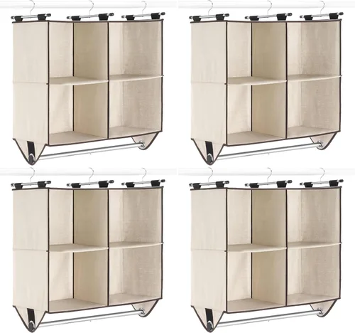 Miniatura 6 de Whitmor Organizador de armario de 2 secciones - Crosshatch Gris Gris claro + gris oscuro