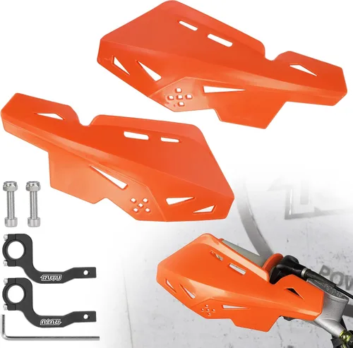 Miniatura 7 de RUTU Paramanos para Dirt Bike de 7/8 pulgadas 22mm, Paramanos de motocicleta con soporte CNC, par compatible con motos Dirt Pit, Motocross, ATV, CRF