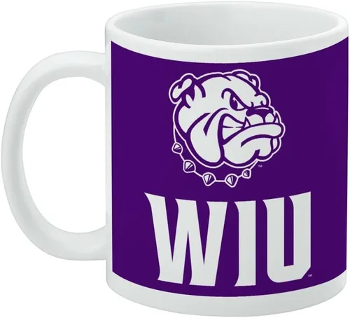 Miniatura 3 de Taza de cerámica con el logo de Western Illinois University Leathernecks, tazas de regalo novedosas para café, té y bebidas calientes, 11 oz, blanca