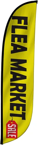 LookOurWay Bandera de plumas – Banderas publicitarias de 12 pies de alto para promoción de negocios y eventos al aire libre – Bandera Swooper Only –
