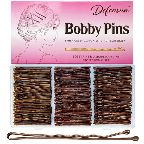 Miniatura 21 de Kit de 200 pines gruesos dorados y rubios, 150 horquillas para el cabello (2.2 pulgadas, 2.36 pulgadas, 2.75 pulgadas) + 50 pines en forma de U